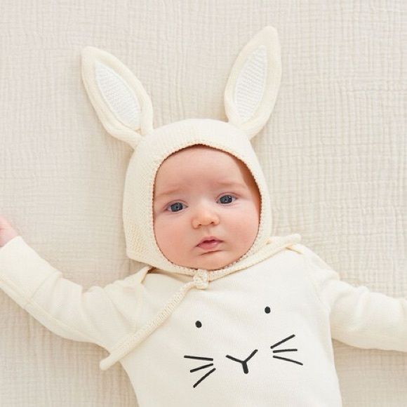 Hanna Andersson Baby Bunny Knit Hat - Picture 4 of 6